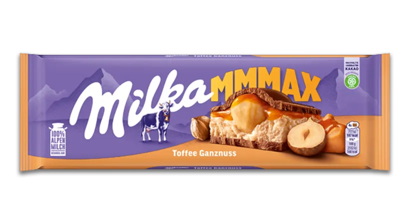 Milka Mmmax Toffee Egészmogyorós 300g