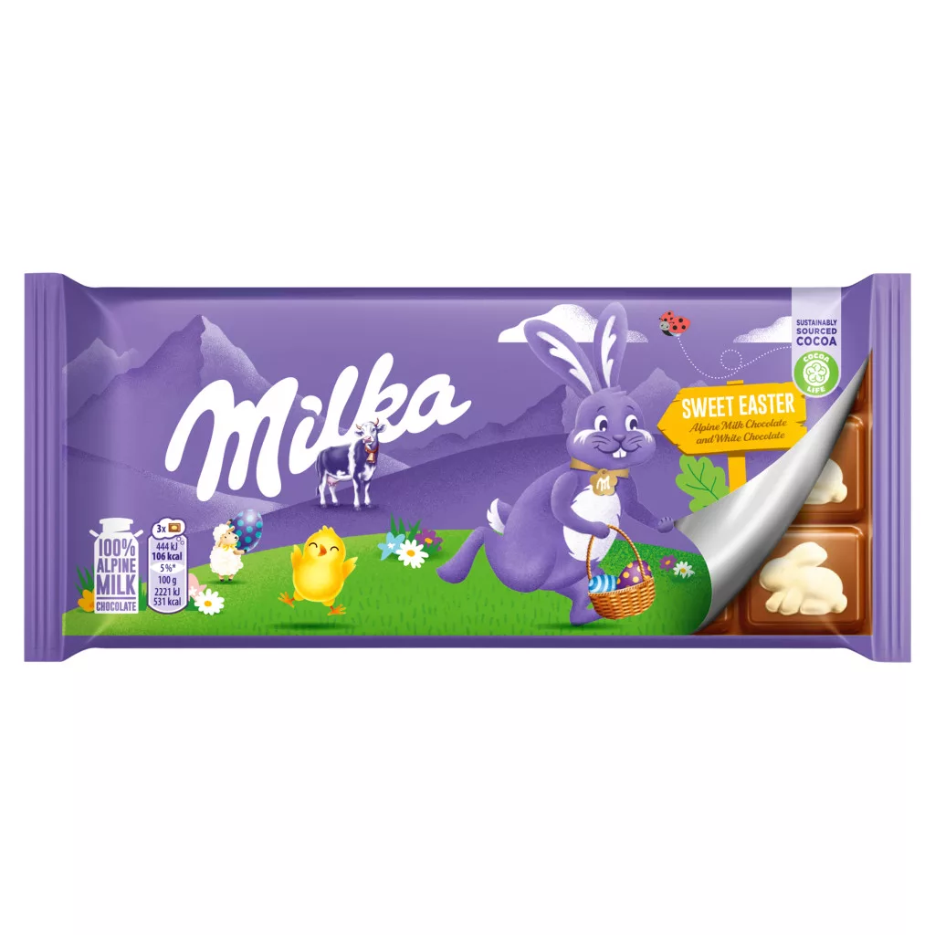 Milka Sweet Eastern táblás tejcsokoládé 92g