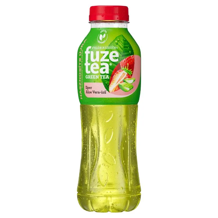 Fuze Tea Zöld tea Eper és Aloe Vera 500 ml
