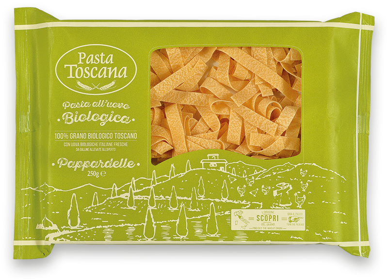 Pasta Toscana Pappardelle bio tojásos tészta Olaszországból 250g