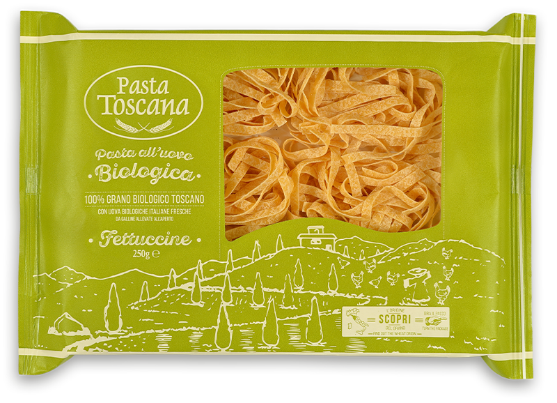 Pasta Toscana Fettuccine bio tojásos tészta Olaszországból 250g