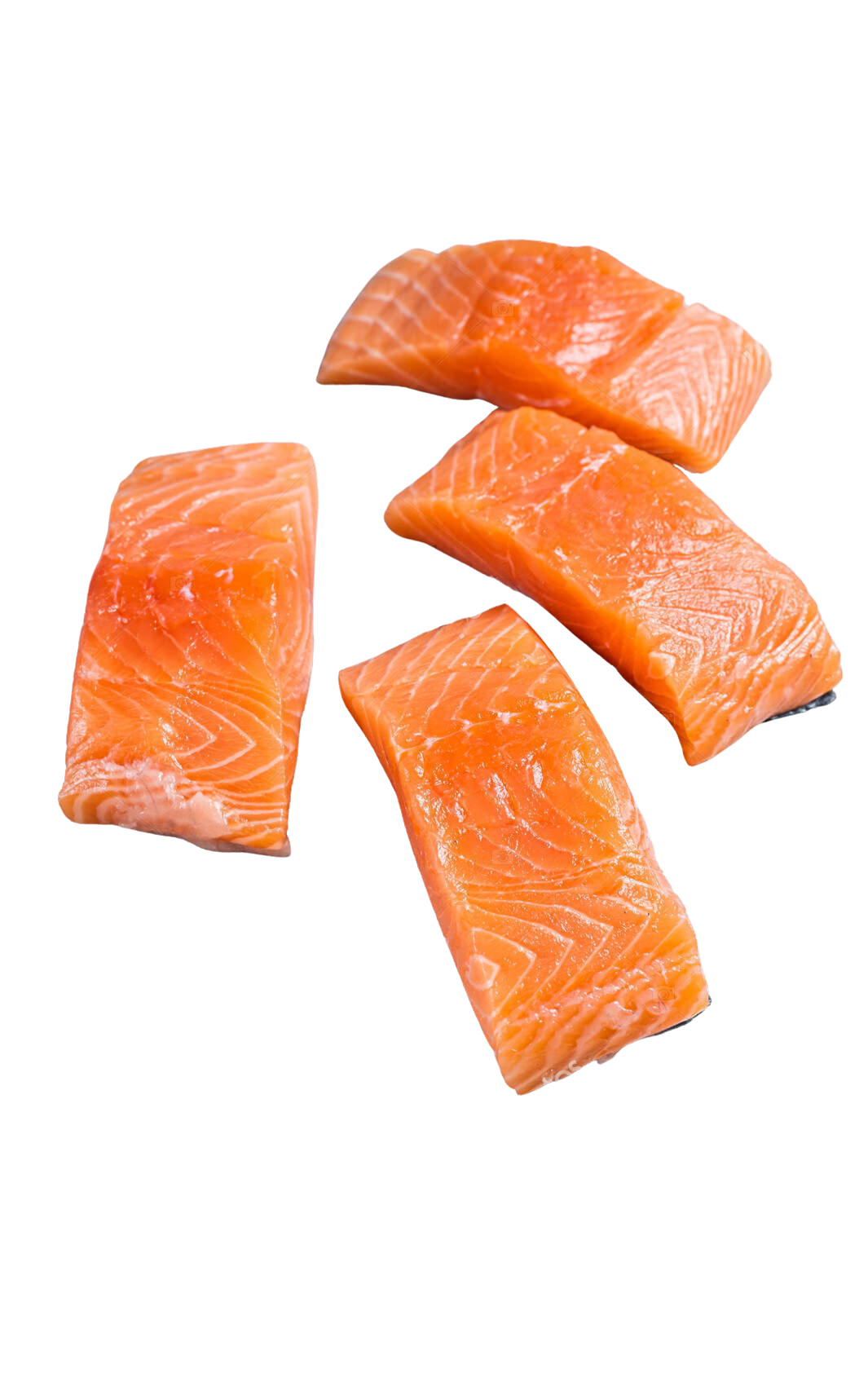 Vöröslazac filé porció 200–220 g – bőrös, vákuum, prémium lazac