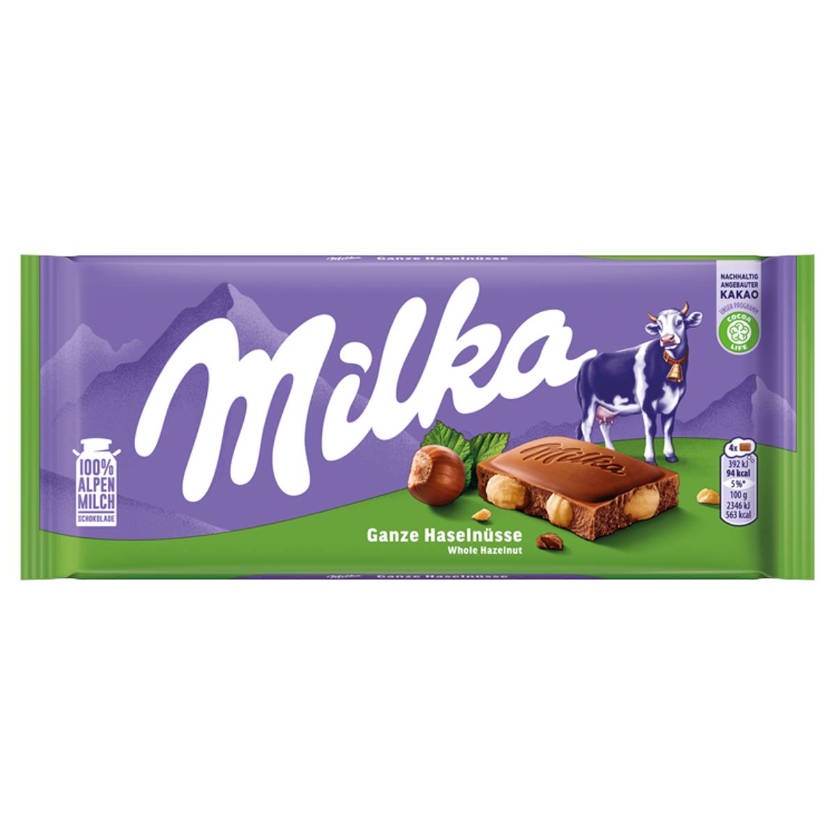 Milka Egészmogyorós Alpesi Tejcsokoládé 90-100g
