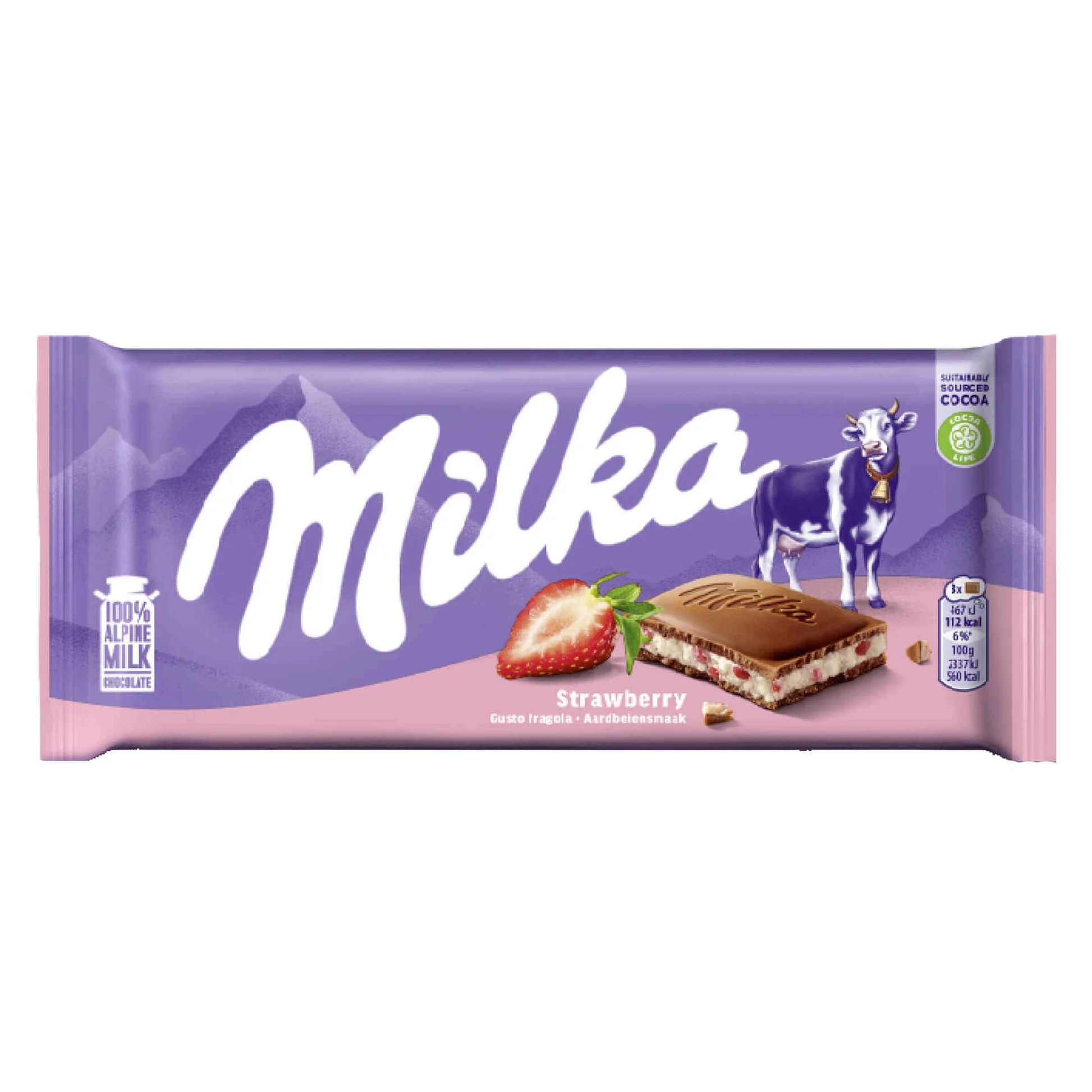 Milka Tejcsokoládé Epres Joghurtos 90-100g
